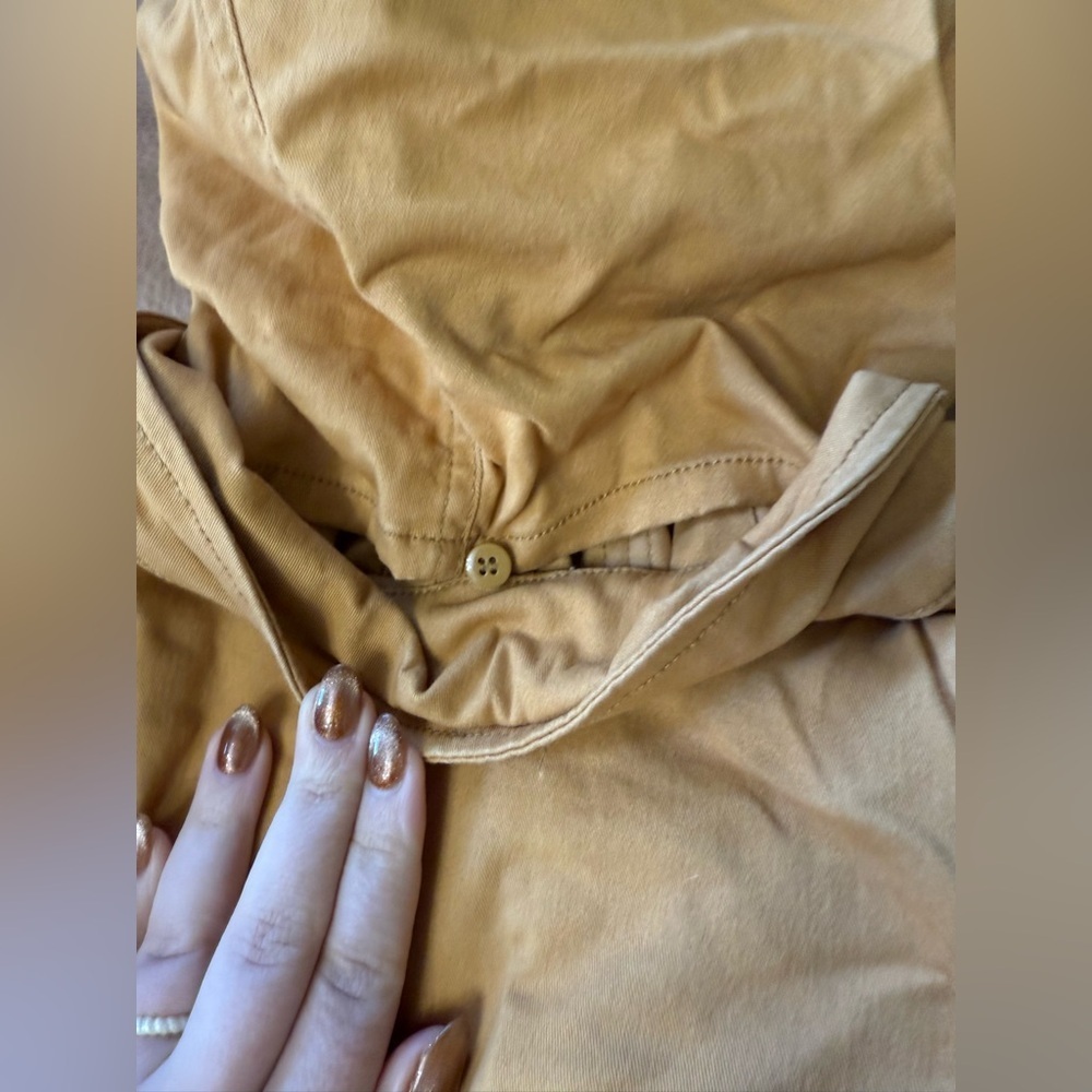 Market & Spruce Yellow Mid-Length Utility Jacket | Casual Outdoor Wear | Size L - Picture 8 of 8